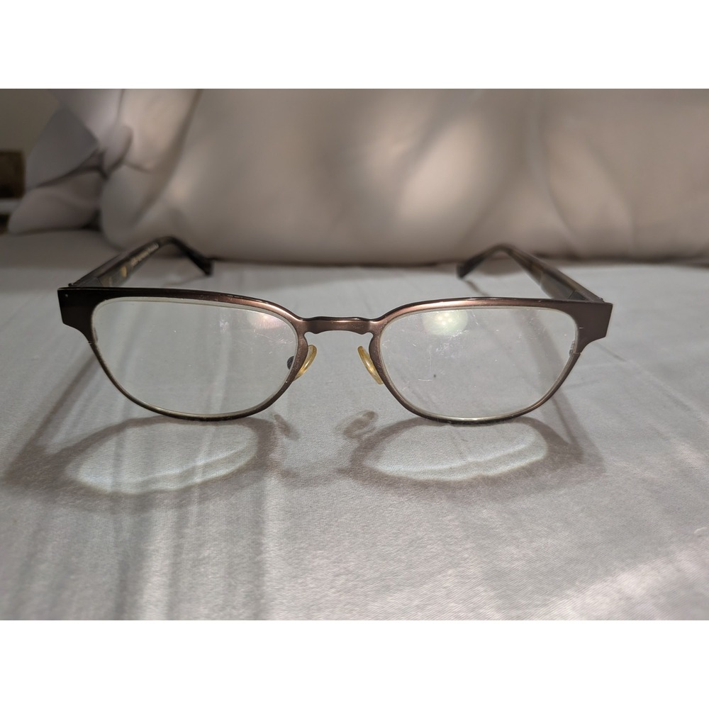 JOHN VARVATOS TITANIUM V361 EYEGLASSES FRAME BROWN TORTOISE 53-19-145